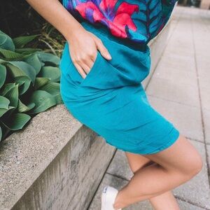 Vintage 80’s Silk Straight Skirt